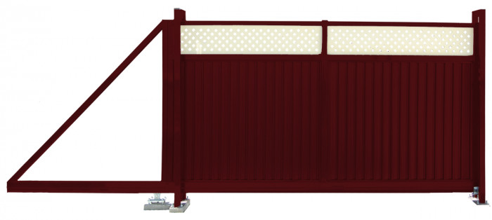 Ворота откатные Estet Plus RAL 3005/1014