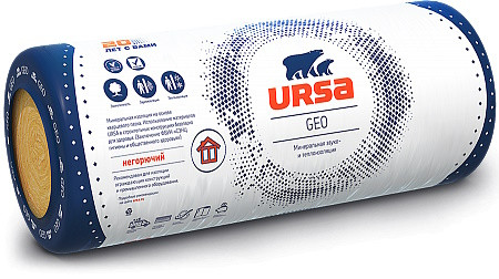 Утеплитель URSA GEO M-11 10000*1200*50мм (1,2м3/24м2 в упак)