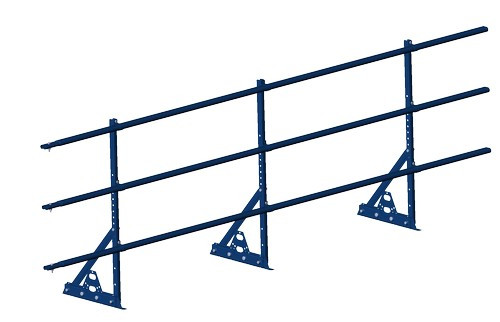 Ограждение кровельное PRESTIGE ZN NEXT фальц H-900/3,0м (3трубы) ГОСТ Р 53254-2009