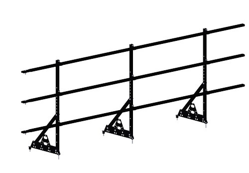 Ограждение кровельное PRESTIGE ZN NEXT H-900/3,0м (3трубы) ГОСТ Р 53254-2009