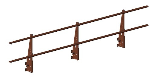 Ограждение парапетное PRESTIGE H-600/3,0м (2трубы) ГОСТ Р 53254-2009 V1;V2