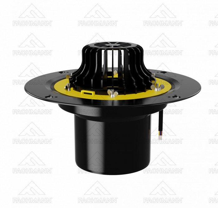 Воронка с металлическим обжимным фланцем С ОБОГРЕВОМ VMO 160x165