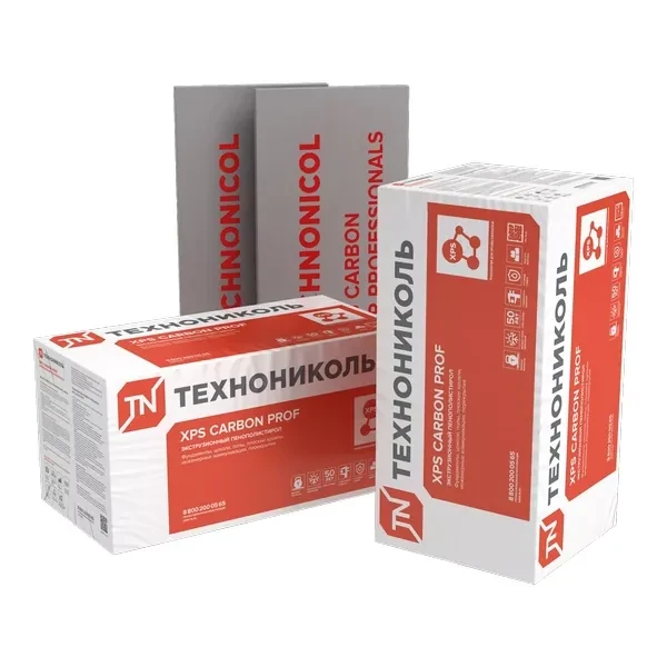 XPS ТЕХНОНИКОЛЬ CARBON PROF 1180х580х40-L мм (10 плит, 6,844 кв.м)/упак