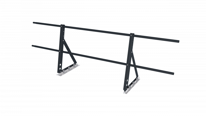 Ограждение кровельное на фальц Optima 0,65х2м RAL 7016