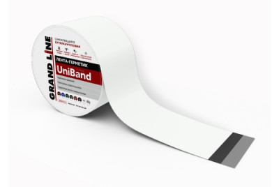 Лента герметизирующая Grand Line UniBand самоклеящаяся 3мх15см RAL 9003 белая